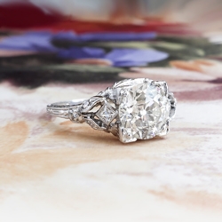 Antique Edwardian 1.82ct t.w. Diamond Engagement Ring Circa 1923-1925 ...