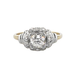 Original Glittering Art Deco 1ctw Engagement Ring