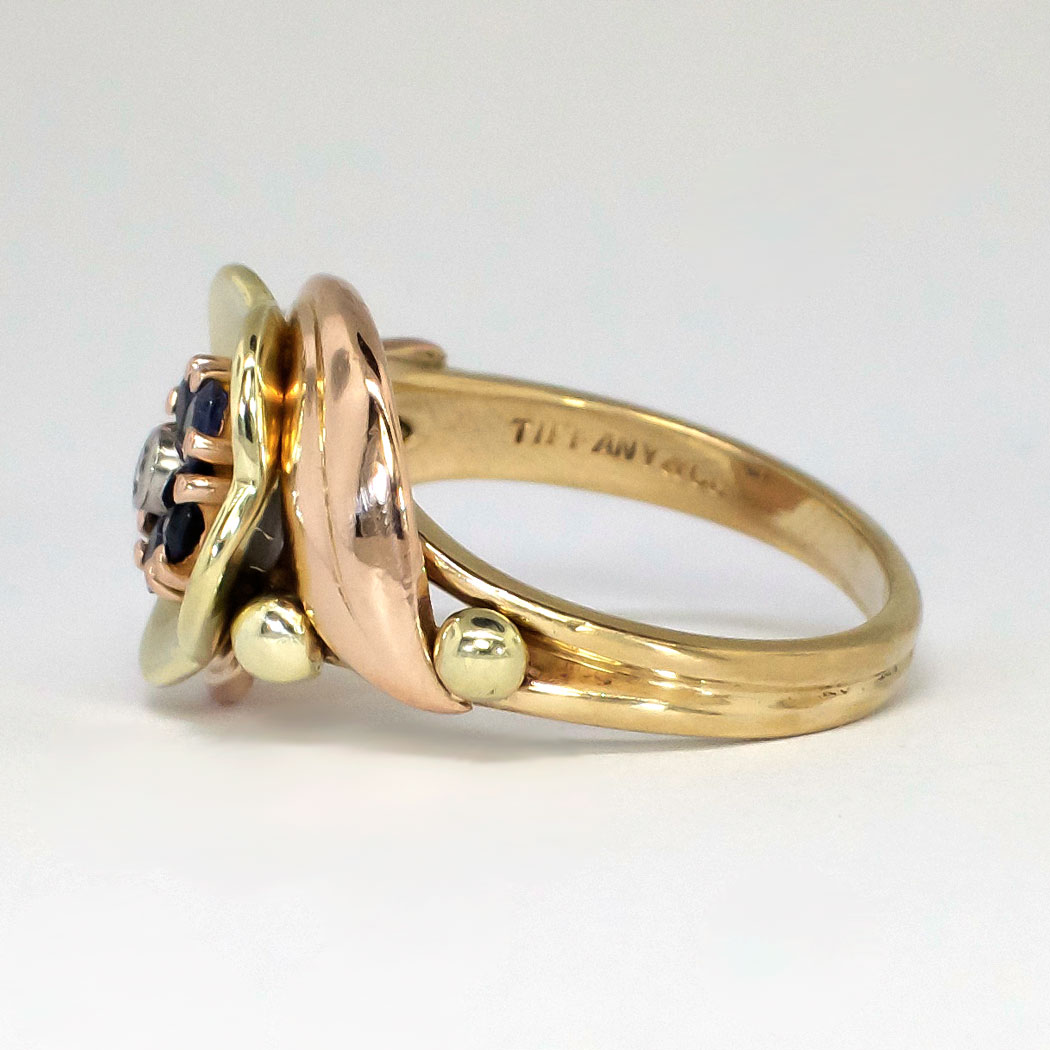 2434500 00 Tiffany Blue Diamond Ring - Vintage Retro Flower Ring Ruby Diamond 14k Pink Gold 1935 : € 5.850,00 · tiffany t:t one ring.