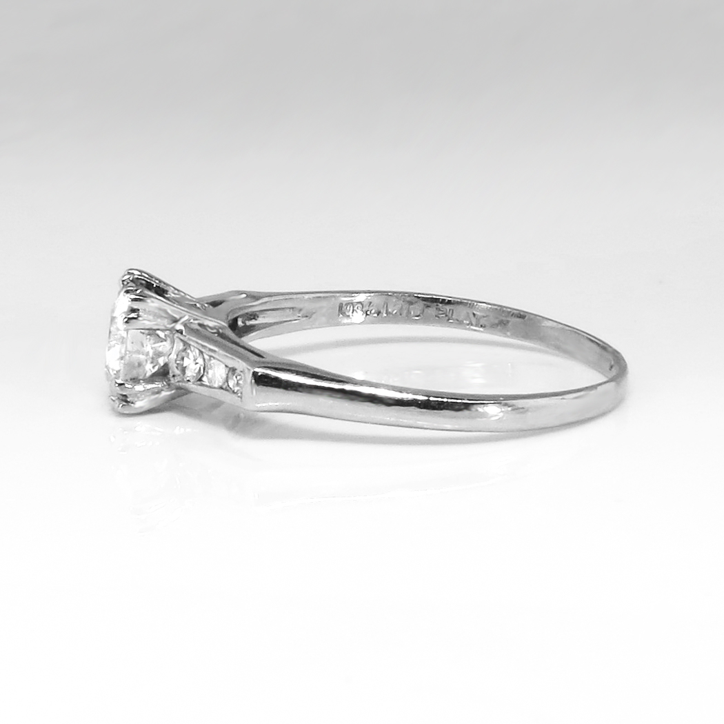 Art Deco 1930's Old European Cut Seven Stone Diamond Engagement Wedding ...