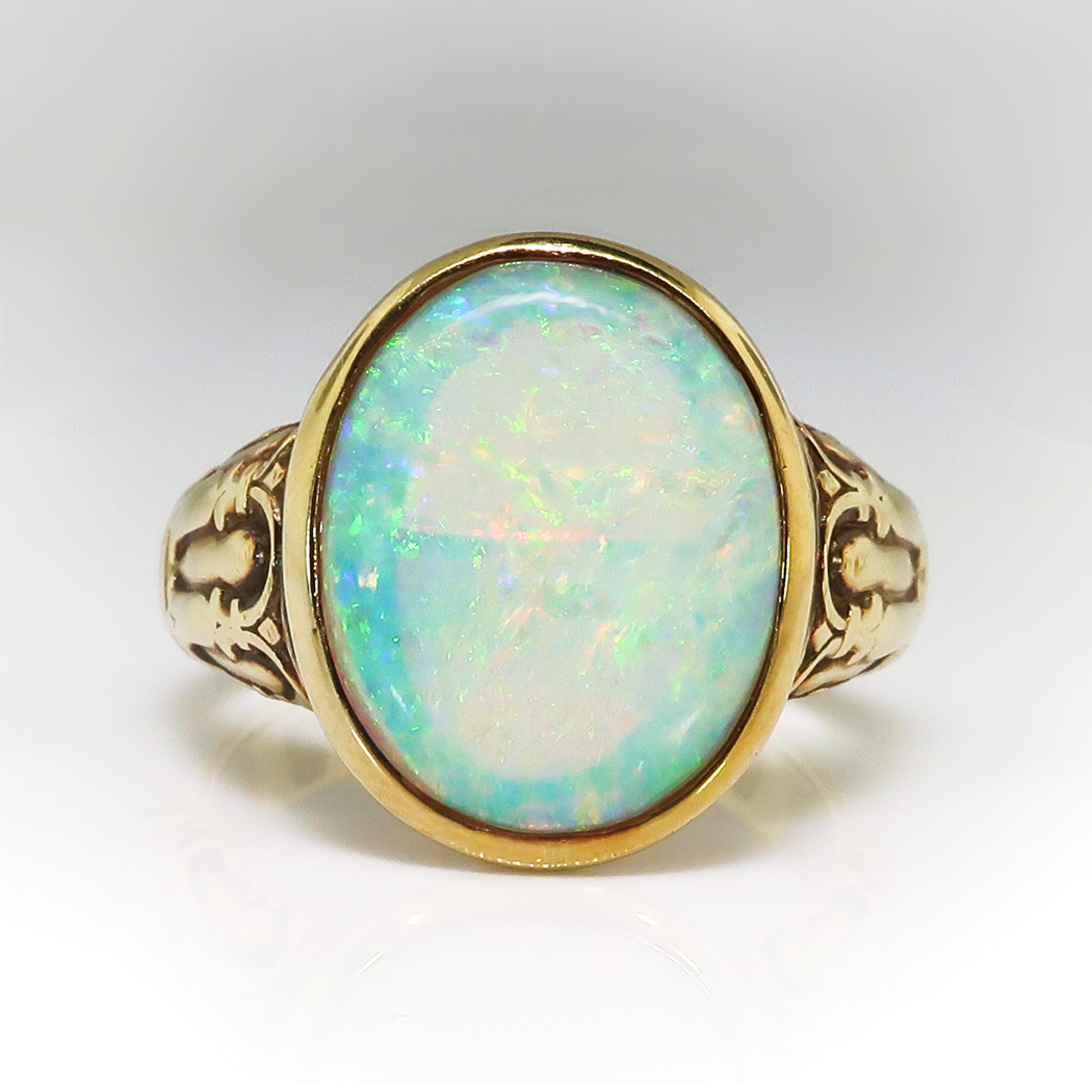 Antique Opal Ring Art Nouveau Arts & Crafts 1900's Opal Jones ...