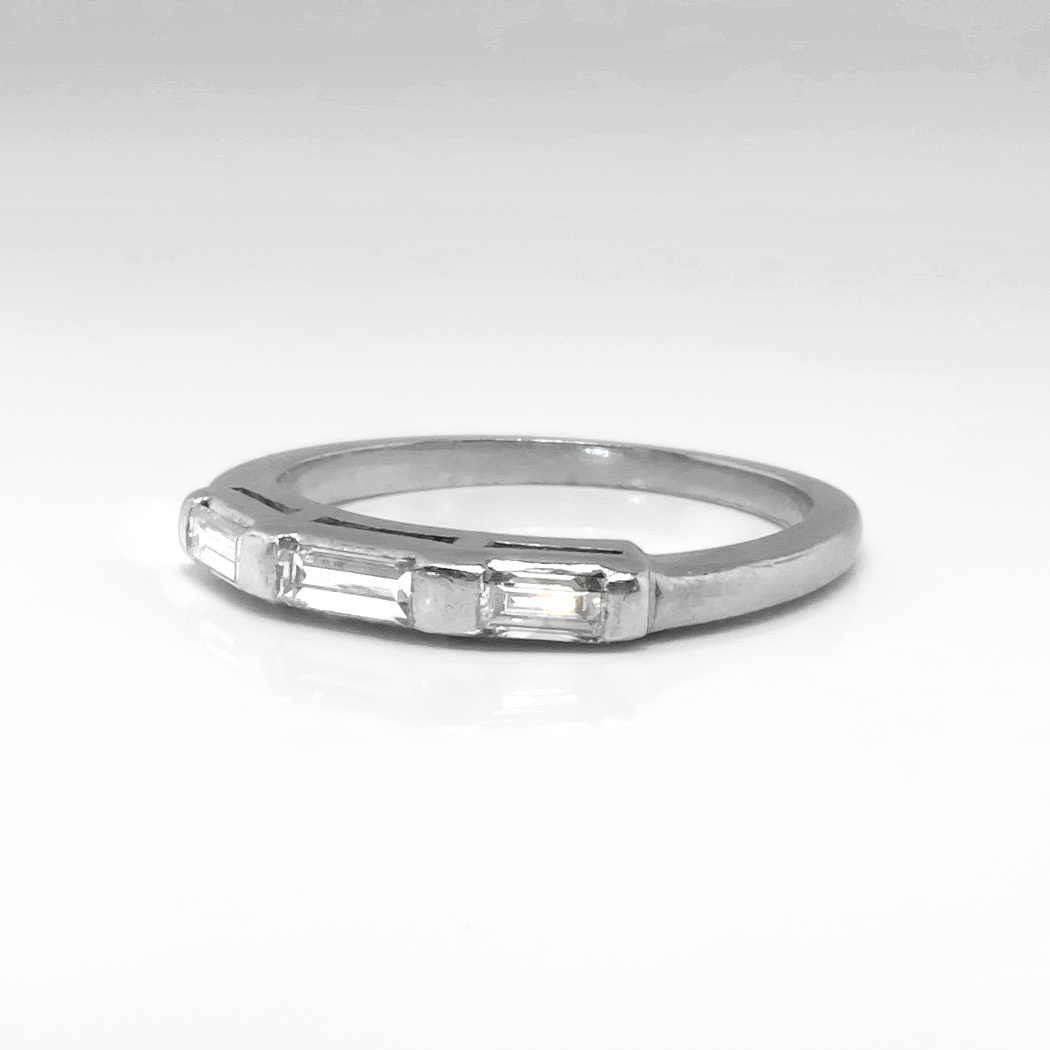 art deco stackable rings