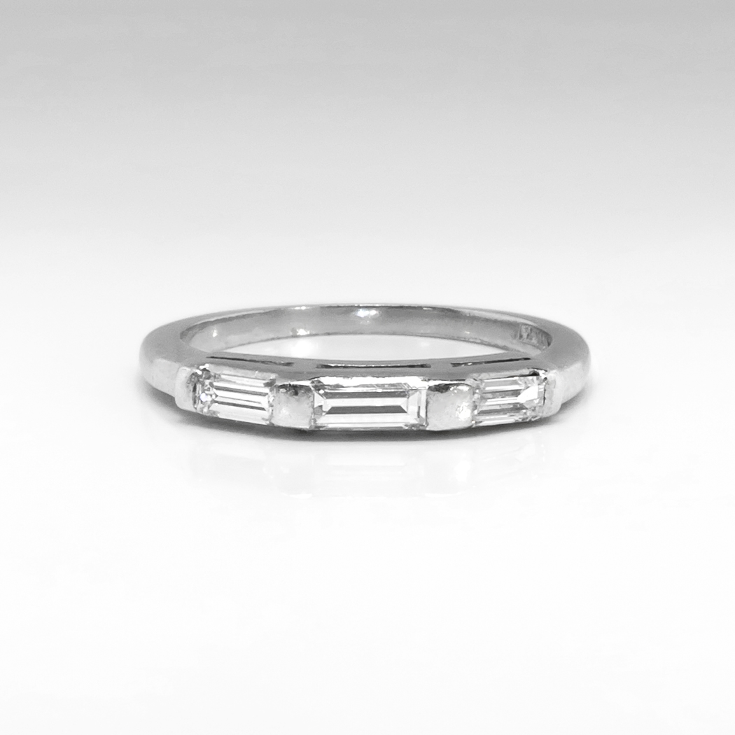 art deco stackable rings