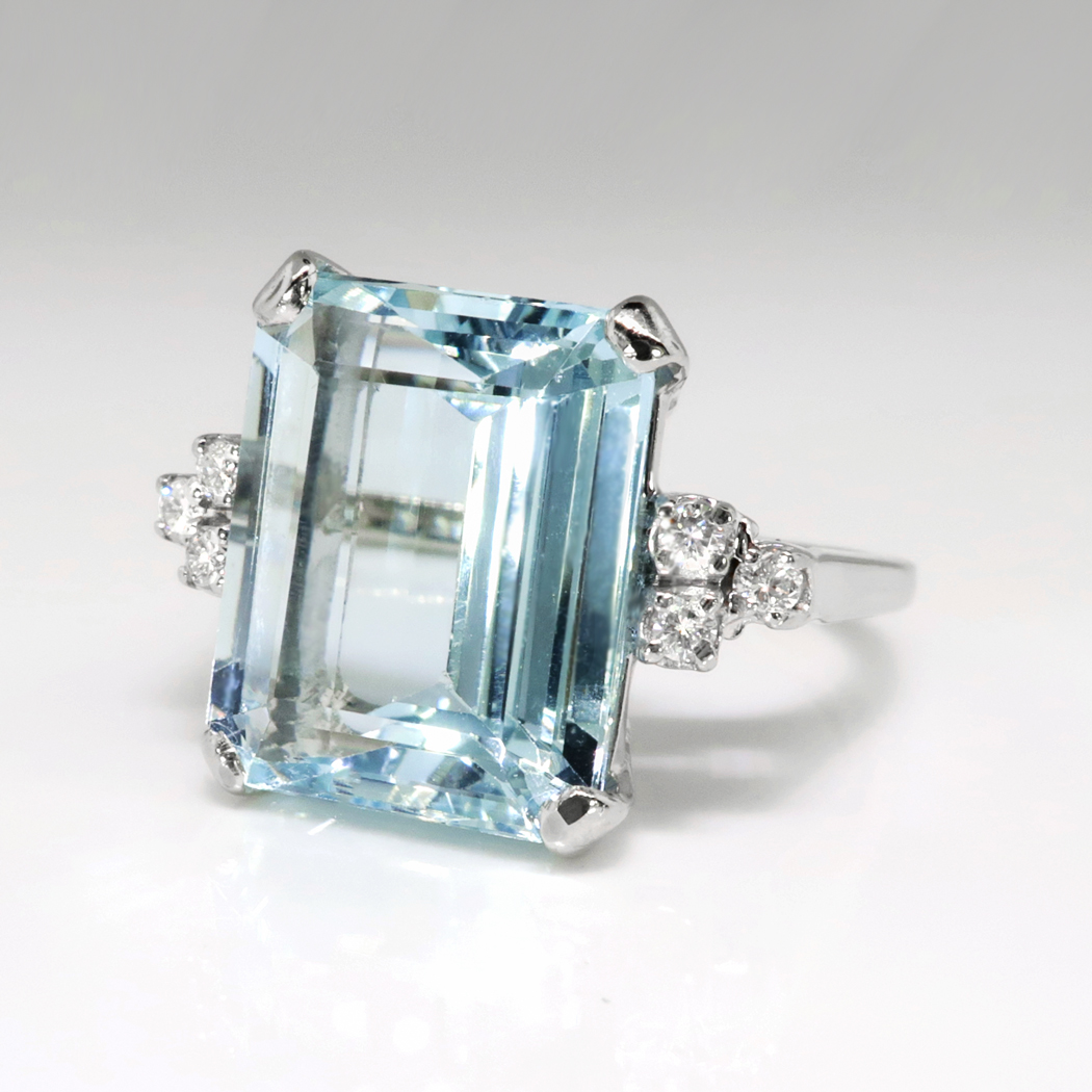 emerald cut aquamarine ring emerald cut aquamarine ring