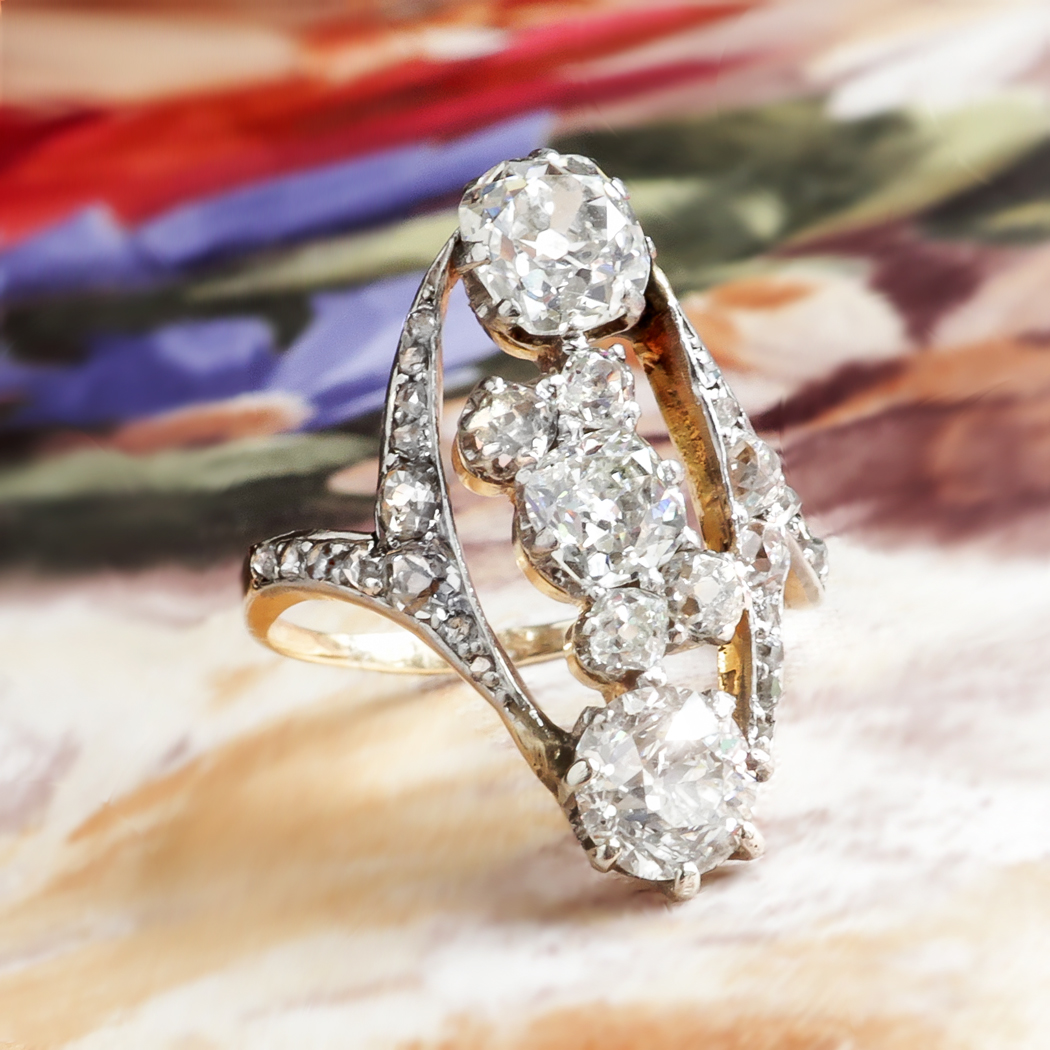 Edwardian .90 Carat Diamond Engagement Ring - Antique & Vintage Engagement  Rings
