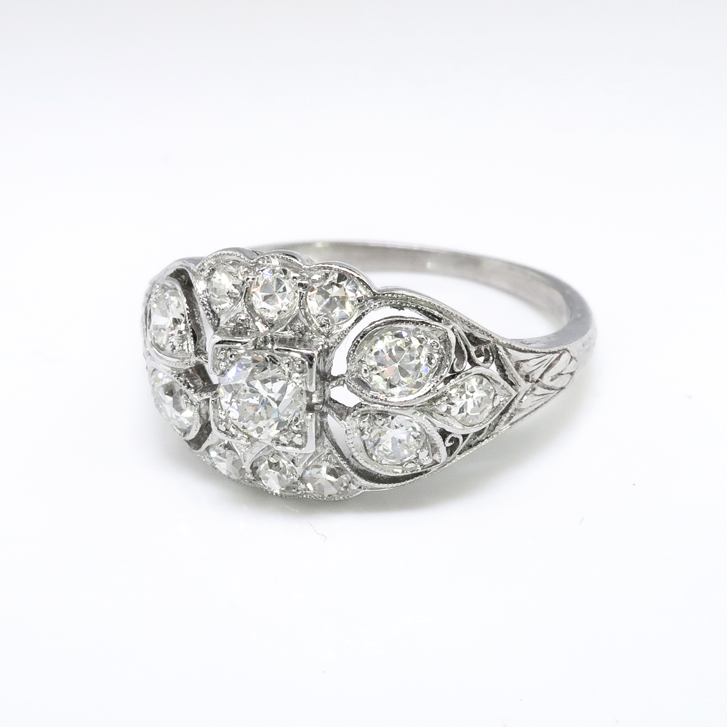 Edwardian Diamond Engagement Ring .63ct t.w. Circa 1920's Old European ...
