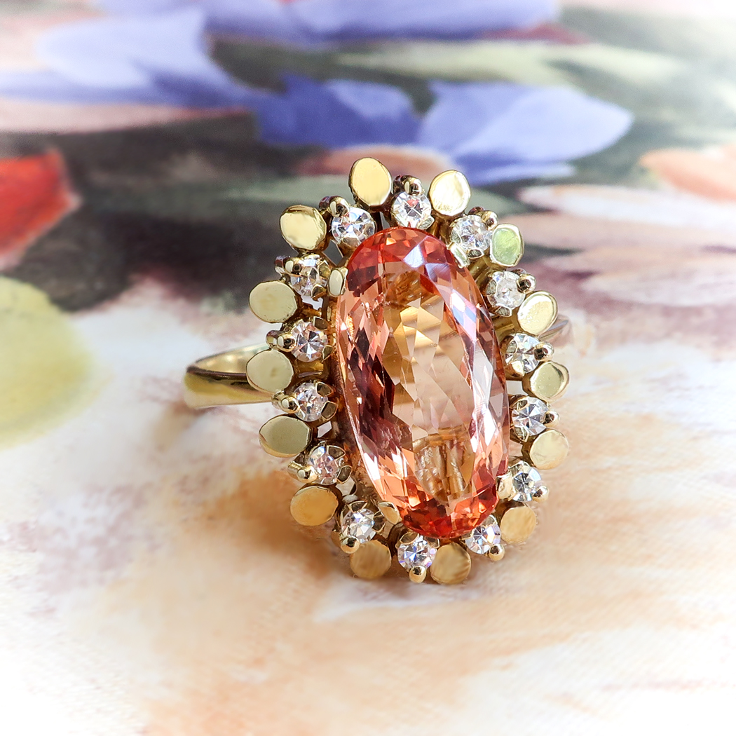 Antique topaz ring clearance