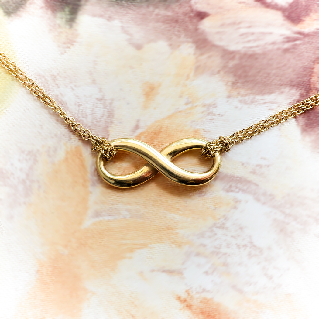 tiffany infinity necklace gold