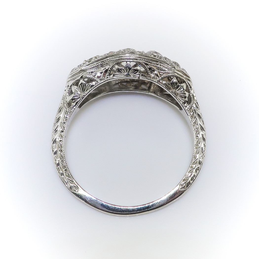 Baroque Filigree Style Diamond Nipple Ring
