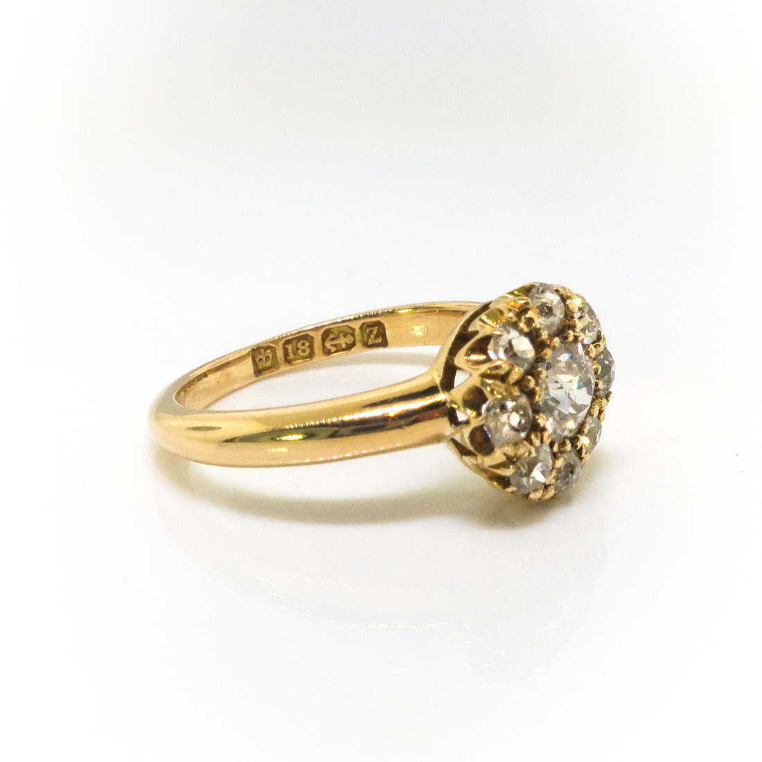Antique Diamond Engagement Ring .88ct t.w. Circa 1899 Victorian Old ...
