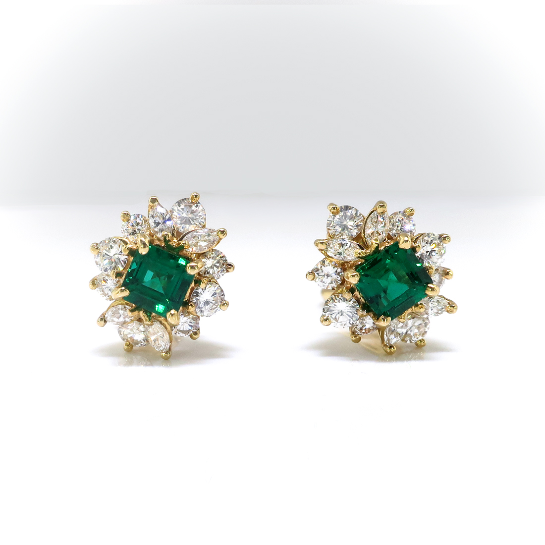 emerald stud earrings tiffany