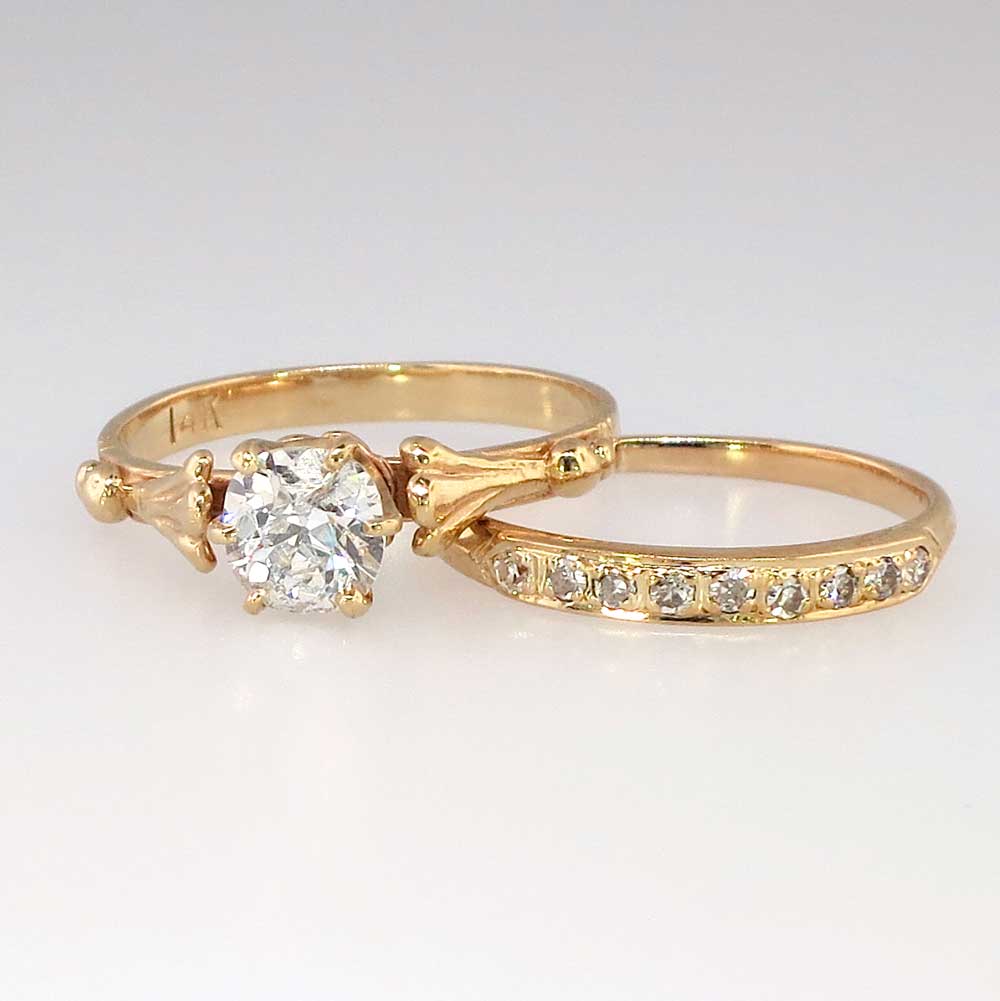 Victorian wedding ring sets