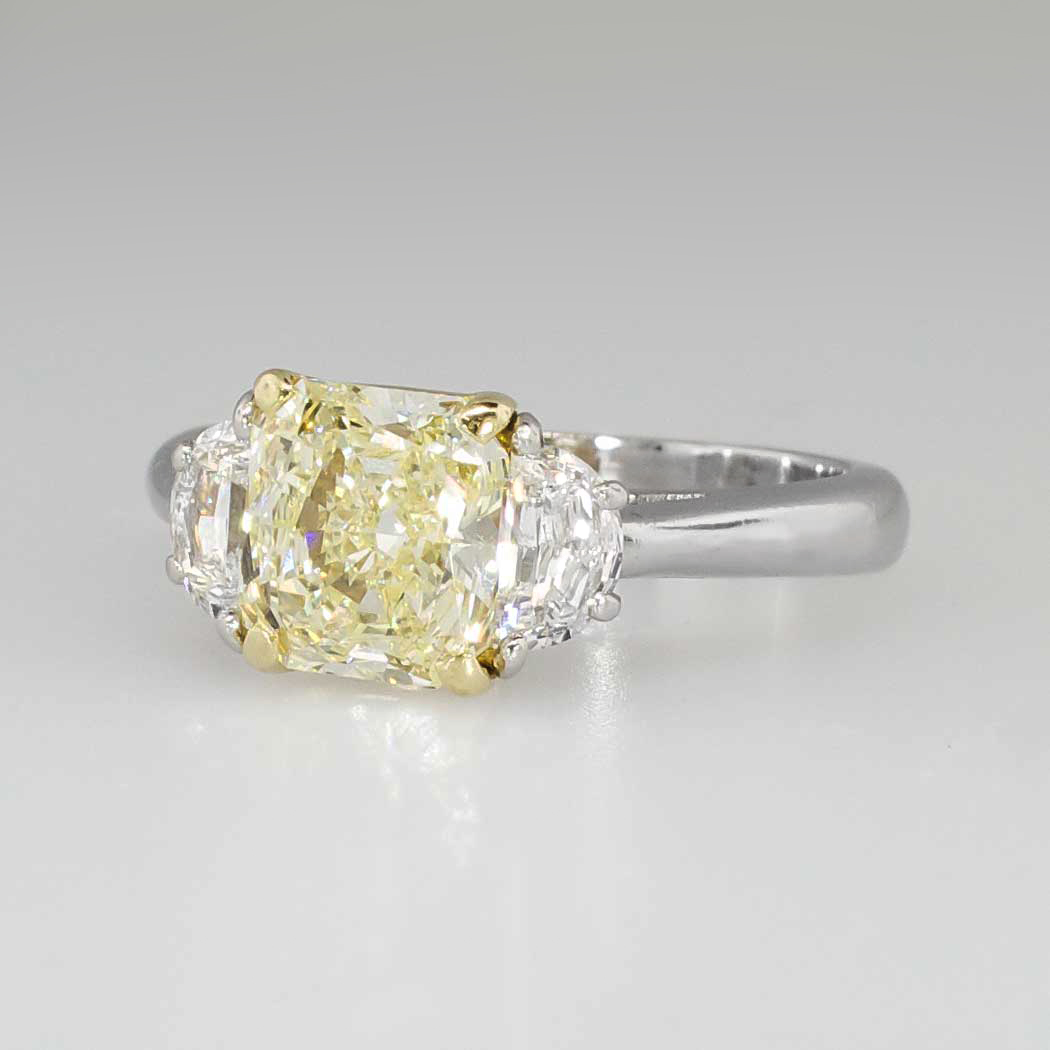 Yellow diamond for engagement ring