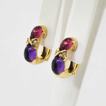 earrings estate amethyst picasso 18k tourmaline paloma tiffany diamond