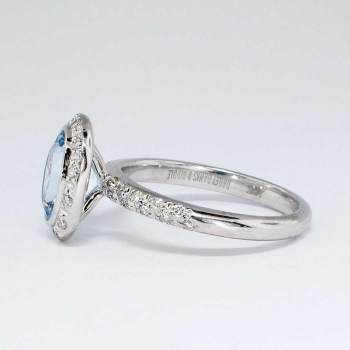 Perfect 2.25ct t.w. Estate Bailey Banks & Biddle Aquamarine Diamond ...