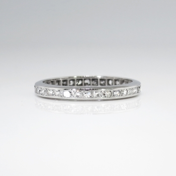eternity 34ct platinum diamond band round 1940