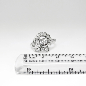 Estate Vintage 1940's Jabel .79ct t.w. Old European Cut Diamond Spray ...