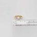 Elegant 1940's Pearl & Old Mine Cut Diamond Swedish Three Stone Ring 18k/SS