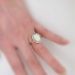 Gorgeous Huge Art Deco Opal & Old European Cut Diamond Ring 18k/Platinum  