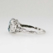 Pretty Art Deco 1.36ct t.w. Fancy Cut Aquamarine & Diamond Filigree Ring 14k
