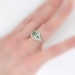 Drop Dead Gorgeous 1.59ct t.w. Art Deco Emerald & Diamond Ring Platinum/18k