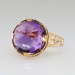 Estate Gorgeous Bvlgari Parentesi Amethyst & Diamond 18k Rose Gold Ring