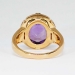 Estate Gorgeous Bvlgari Parentesi Amethyst & Diamond 18k Rose Gold Ring