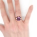 Estate Gorgeous Bvlgari Parentesi Amethyst & Diamond 18k Rose Gold Ring