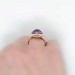 Estate Gorgeous Bvlgari Parentesi Amethyst & Diamond 18k Rose Gold Ring
