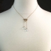 Lovely 4ct t.w. 1940's Aquamarine Briolette & Seed Pearl Lariat Necklace 14k
