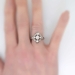 Lacey Glittering 1930's .60ct t.w. Old European Cut Diamond Navette Ring Platinum
