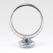 Perfect 2.25ct t.w. Estate Bailey Banks & Biddle Aquamarine Diamond Ring 18k