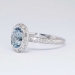 Perfect 2.25ct t.w. Estate Bailey Banks & Biddle Aquamarine Diamond Ring 18k