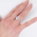 Perfect 2.25ct t.w. Estate Bailey Banks & Biddle Aquamarine Diamond Ring 18k