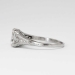 Art Deco 1930's Rare 1.26ct t.w. GIA Certified Emerald Cut Diamond Filigree Engagement Ring Platinum