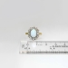 Perfect 1890's 2.5ctw Opal & Old European Cut Diamond Halo Ring 18k