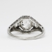 Extraordinary 1.31ct t.w. Hexagonal Bright Old European Cut Diamond Engagement Ring Platinum 
