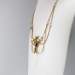 Romantic Art Nouveau Festoon Freshwater Baroque Pearl & Old European Cut Diamond Necklace 14k