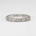 Authentic 1930's Art Deco Floral Eternity Wedding Band Platinum Size 6
