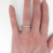 Authentic 1930's Art Deco Floral Eternity Wedding Band Platinum Size 6