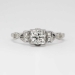 Glorious .48ct t.w. 1940's Old Transitional Cut Diamond Engagement Ring 14k