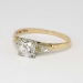 Art Deco .85ct t.w. Vintage Two Tone Old European Cut Diamond Engagement Ring 18k