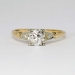 Art Deco .85ct t.w. Vintage Two Tone Old European Cut Diamond Engagement Ring 18k