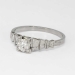 Vintage Art Deco .22ct Geometrical Lovely Old European Cut Diamond Engagement Ring 18k