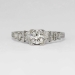 Vintage Art Deco .22ct Geometrical Lovely Old European Cut Diamond Engagement Ring 18k