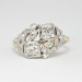 Impressive .43ct t.w. Art Deco Old European Cut Diamond Two Tone Ring 14k