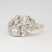 Impressive .43ct t.w. Art Deco Old European Cut Diamond Two Tone Ring 14k