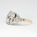 Impressive .43ct t.w. Art Deco Old European Cut Diamond Two Tone Ring 14k