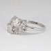 Huge Glowing 1.54ct t.w. Old European Cut Diamond Bypass Ring Platinum