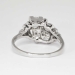 Huge Glowing 1.54ct t.w. Old European Cut Diamond Bypass Ring Platinum